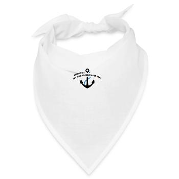 Heimat ist wo man auch abends noch Moin sagt! - Bandana - Weiß - Vorne
