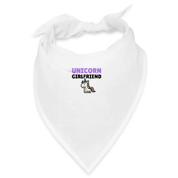 Unicorn Girlfriend - Bandana - Weiß - Vorne
