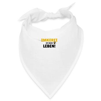 Imkerei ist mein Leben - Bandana - Weiß - Vorne