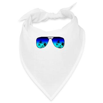 Sonnenbrille Urlaub - Bandana - Weiß - Vorne