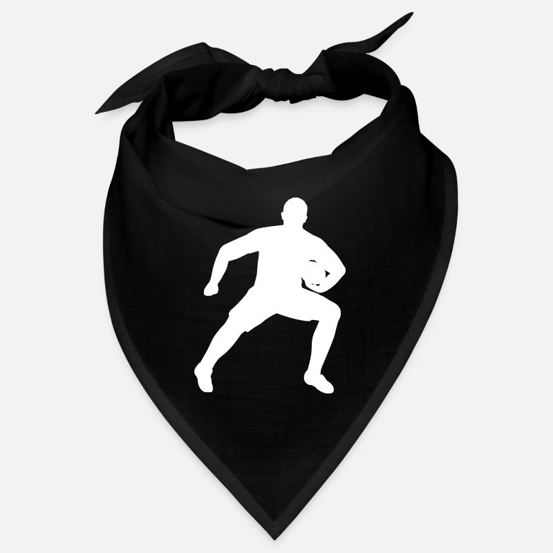 Rugby player defends ball Bandana