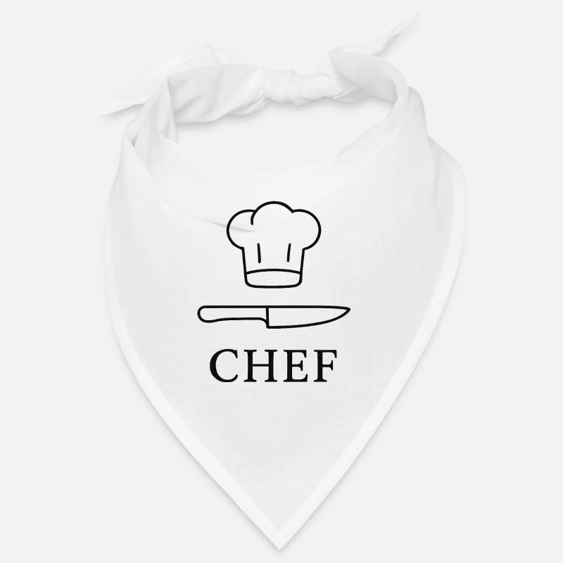 Küchenchef Icon mit Messer Bandana
