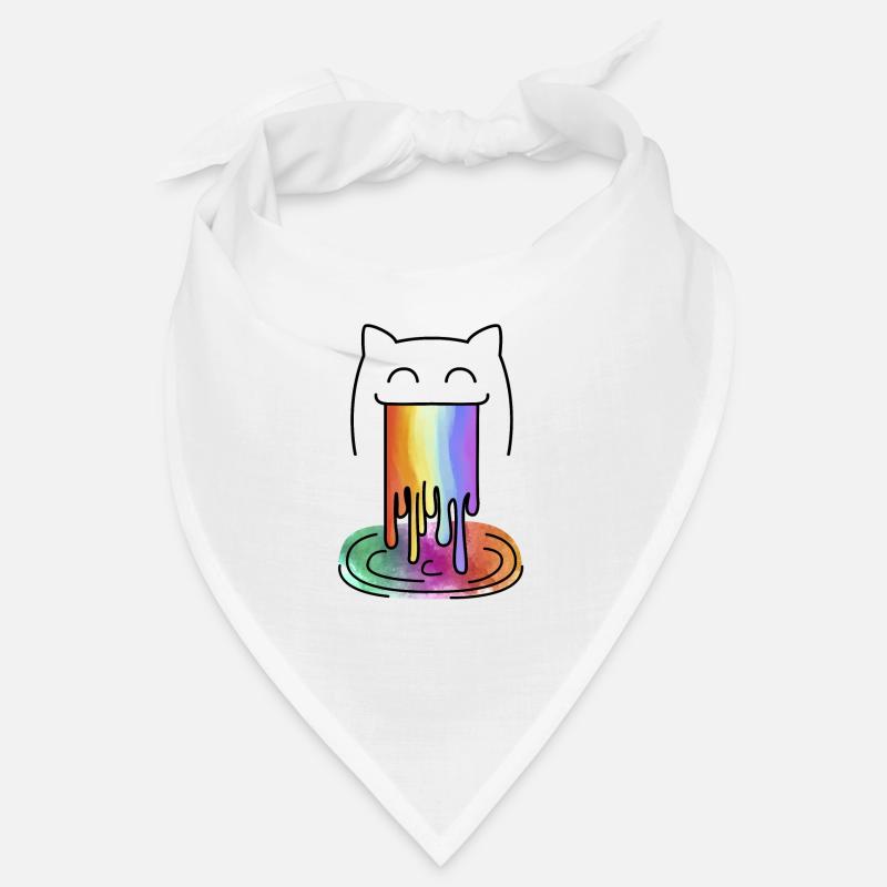 Regenbogen Kotzen Einhorn Bandana