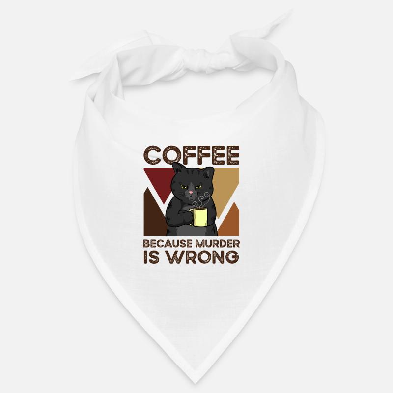Coffee Because Murder Is False Bandana