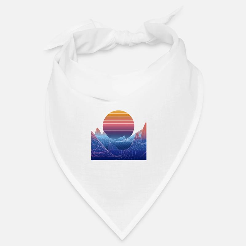 Synthwave Sunset Design Bandana