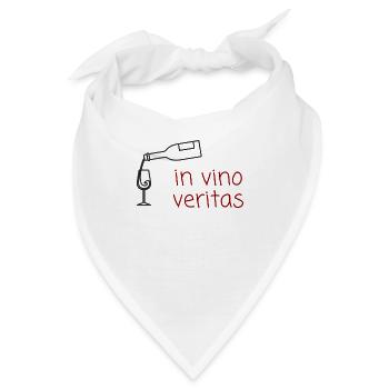 In vino veritas - Bandana - Weiß - Vorne