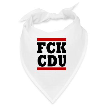 Fck cdu - Bandana - Weiß - Vorne