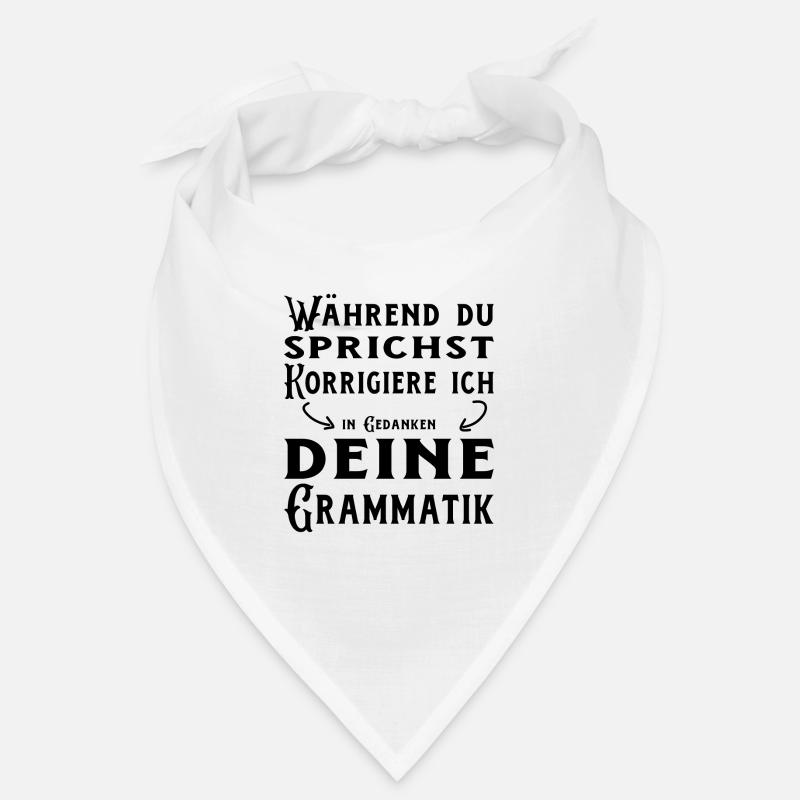 German language difficult language - Bandana - white