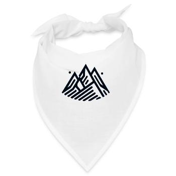 Alpine Schönheit - Bandana - Weiß - Vorne