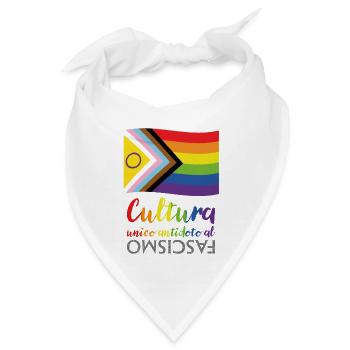 Kultur als Gegengift zum Faschismus - Bandana - Weiß - Vorne