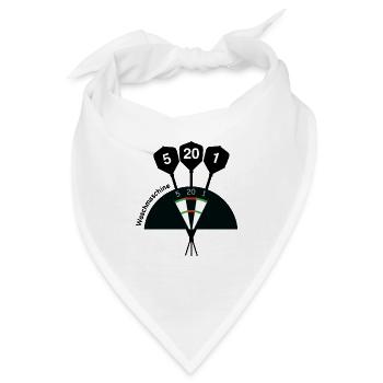 Waschmaschine - Darts - Dartboard - Bandana - Weiß - Vorne