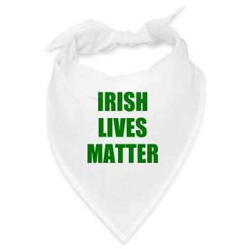 irish lives matter - Bandana - Weiß - Vorne