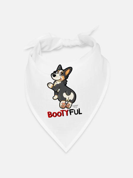 Bootyful Corgi - Bandana - blanc