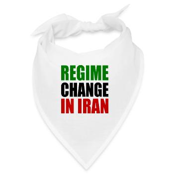 Regime change in iran - Bandana - Weiß - Vorne