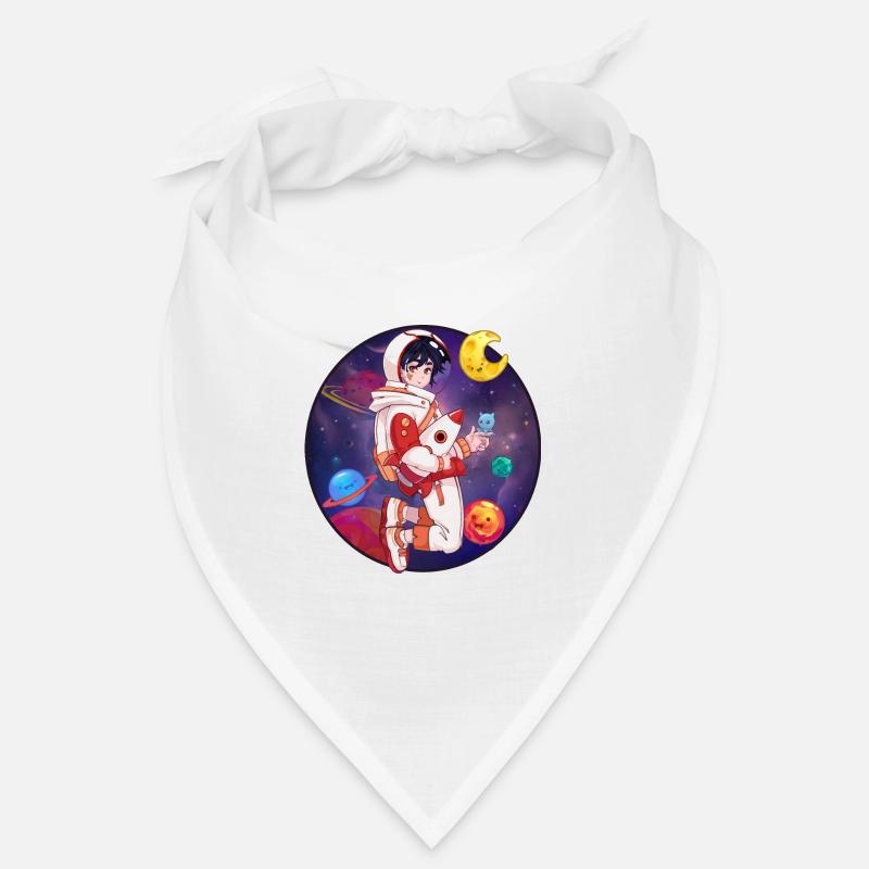 Garçon cosmonaute chibi dans l'espace Bandana