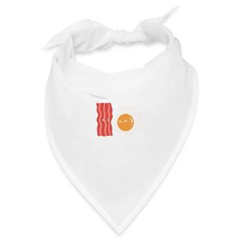 Speck zu Eiern Speck- und Eierliebhaber Gift - Bandana - Weiß - Vorne
