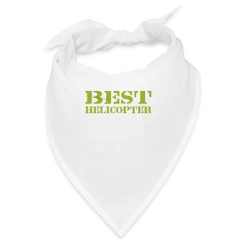 Hubschraubervater jemals Pilot Geschenk - Bandana - Weiß - Vorne