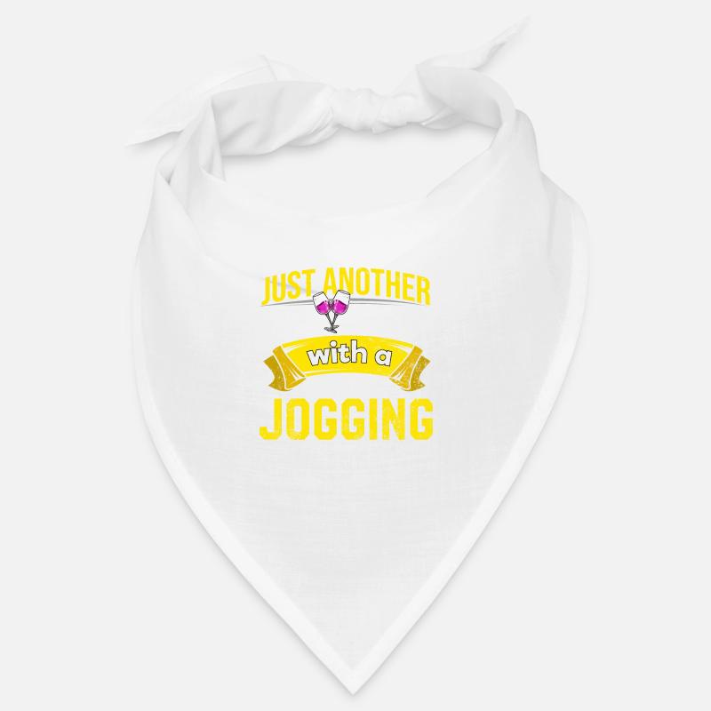 Weintrinker mit Jogging -Problem Weinliebhaber lus Bandana