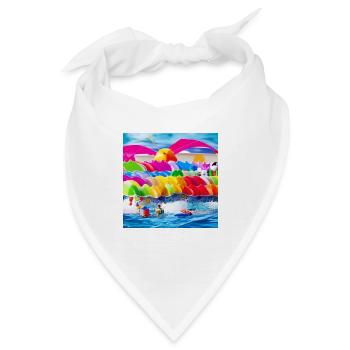 Spielzeug am Meer - Bandana - Weiß - Vorne