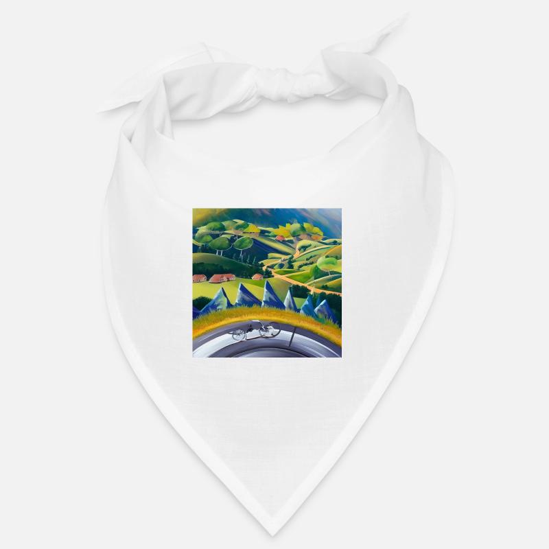bicycle in mountains Bandana