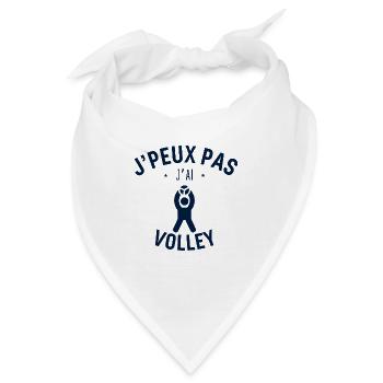 Ich kann nicht Volleyball spielen - Bandana - Weiß - Vorne