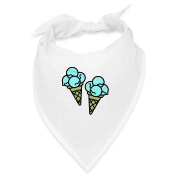 Eis Creme Ice Cream - Bandana - Weiß - Vorne