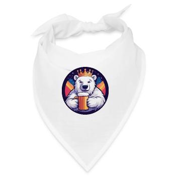 Eisbär Bier Comic - Bandana - Weiß - Vorne