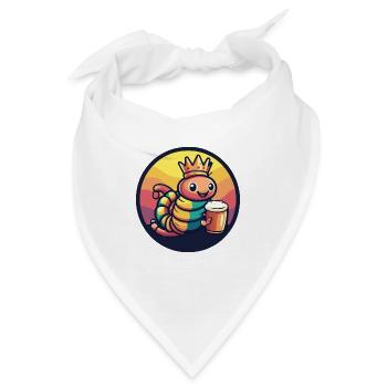 Wurm Bier Comic - Bandana - Weiß - Vorne