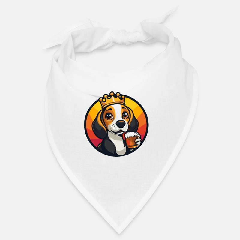 Beagle Hund Bier Comic Bandana