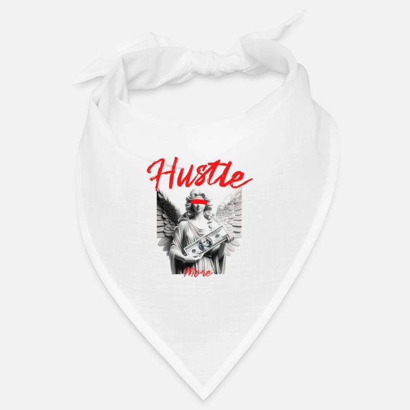 Hustle More Engelstatue mit Dollarscheinen Bandana
