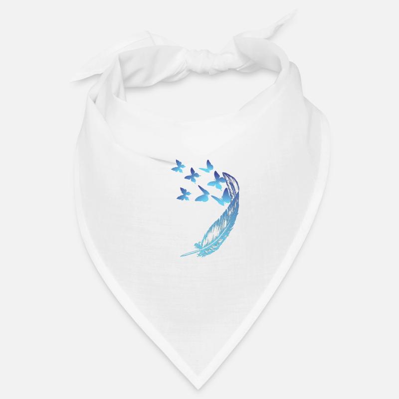 Papillons avec une plume Bandana
