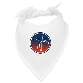 Bergalpen Ski leewarddesign - Bandana - Weiß - Vorne