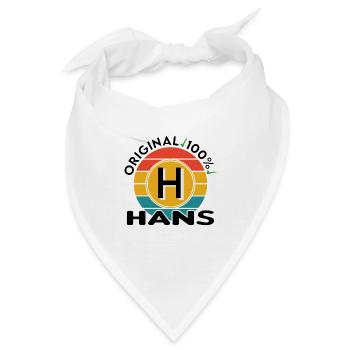 Hans - Bandana - Weiß - Vorne