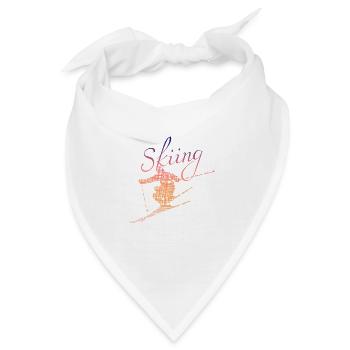 Skiing - Bandana - Weiß - Vorne