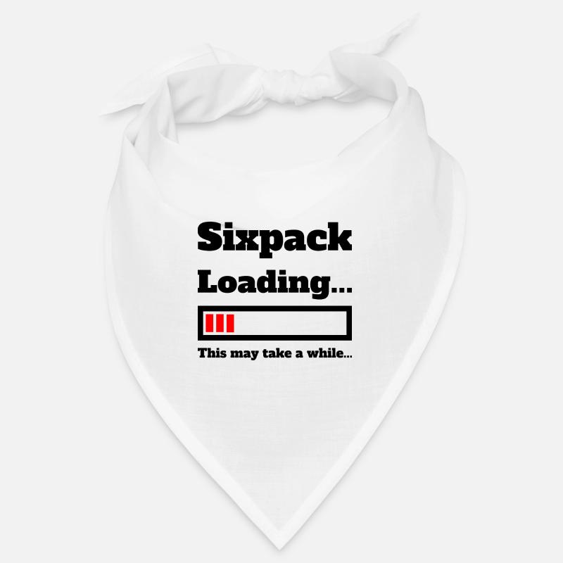 Sixpack loading lustiger Spruch fürs Training Joke Bandana