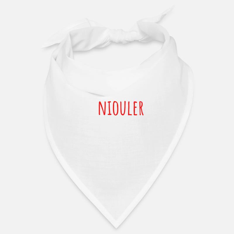 arrête de niouler un peu! expression savoyarde - Bandana - blanc
