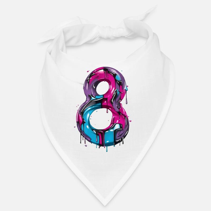 NR. 8 NUMMER 8 COOL 8. GEBURTSTAG Bandana