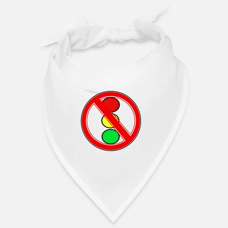 Panneau d’interdiction des feux de circulation Bandana