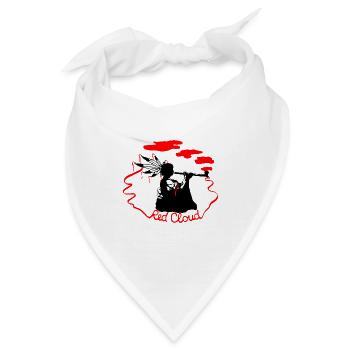 Wiltsch, Indianer, Rote Wolke, Frech, Cool, art - Bandana - Weiß - Vorne