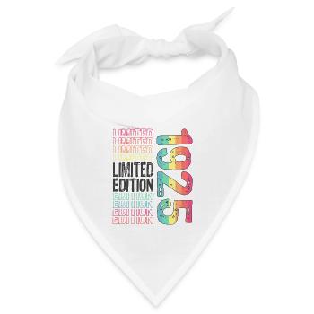 Limited Edition seit 1925 Geburtstag Vintage 1925 - Bandana - Weiß - Vorne