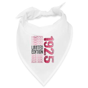 Limited Edition seit 1925 Geburtstag Vintage 1925 - Bandana - Weiß - Vorne