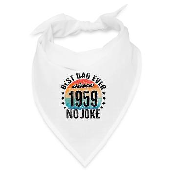 Bester Papa der Welt seit 1959 Vatertag - Bandana - Weiß - Vorne