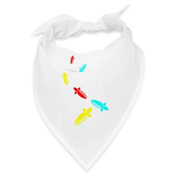 Karotte Symbol - Bandana - Weiß - Vorne