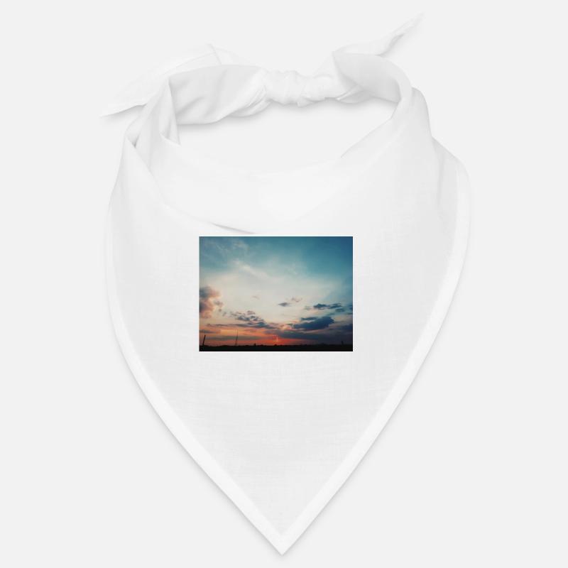 Coucher de soleil - Bandana - blanc