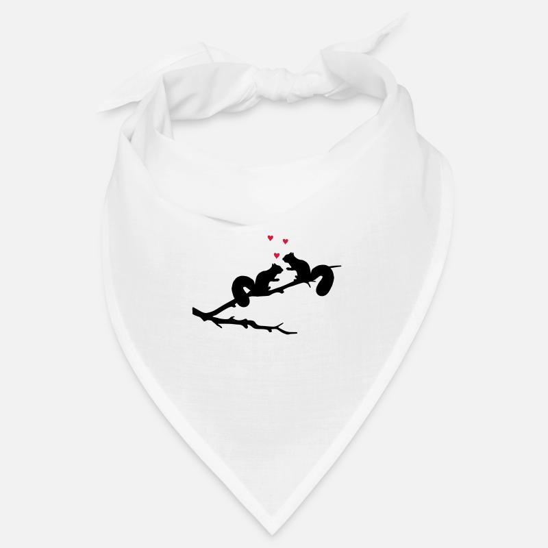 verliebte Eichhörnchen mit Herzchen Bandana