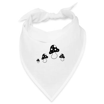 Gruppe Fliegenpilze - Bandana - Weiß - Vorne