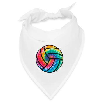 Volley Ball Geschenk Grafik - Bandana - Weiß - Vorne