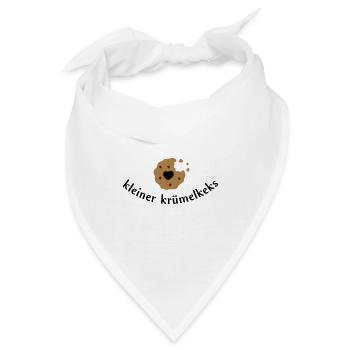 Keks mit Herz - Bandana - Weiß - Vorne