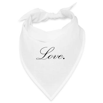 Ästhetisches Liebesdesign - Bandana - Weiß - Vorne