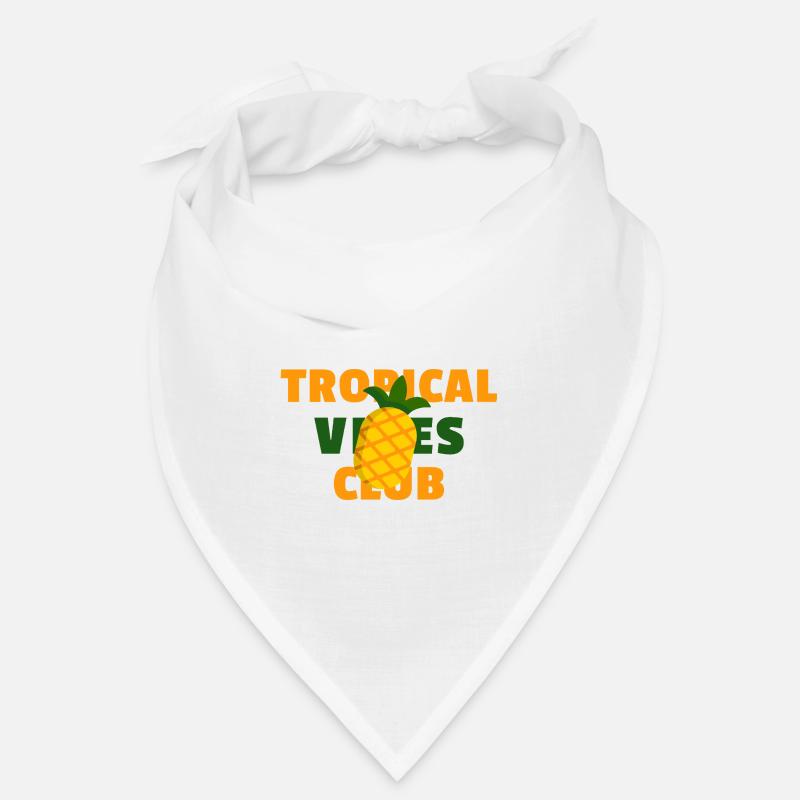 Tropical Vibes Club - Trendy pineapple design Bandana